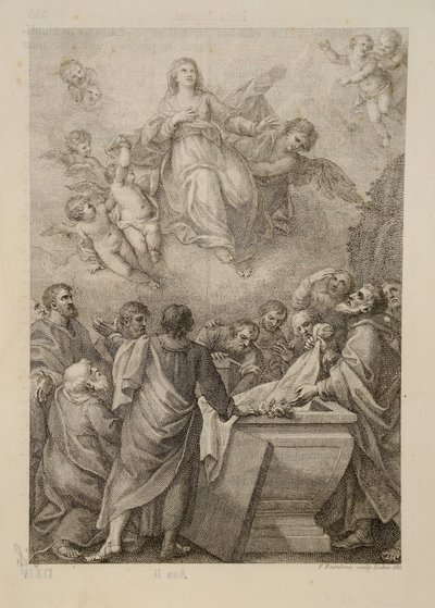 Assunzione della Vergine, per il Messale Romano da Francesco Bartolozzi